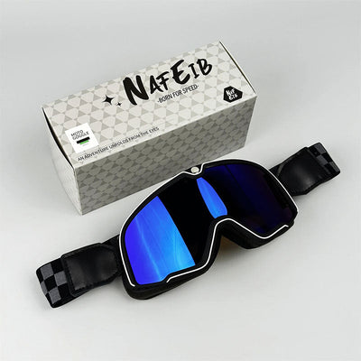 Vintage Motorcycle Goggles for Men Windproof Retro Style
