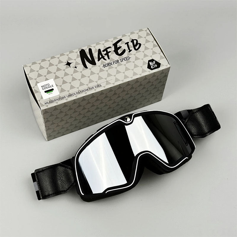 Vintage Motorcycle Goggles for Men Windproof Retro Style