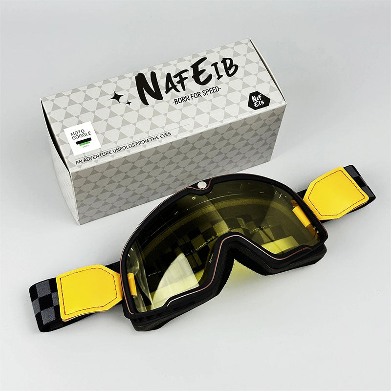 Vintage Motorcycle Goggles for Men Windproof Retro Style
