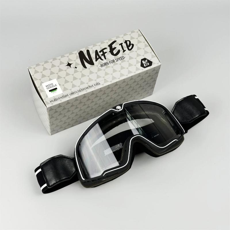 Vintage Motorcycle Goggles for Men Windproof Retro Style