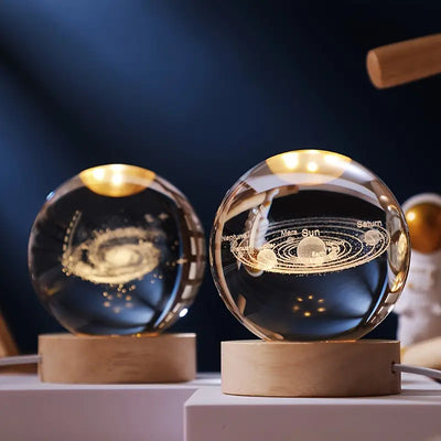 Luminous Crystal Ball LED Night Light Decor