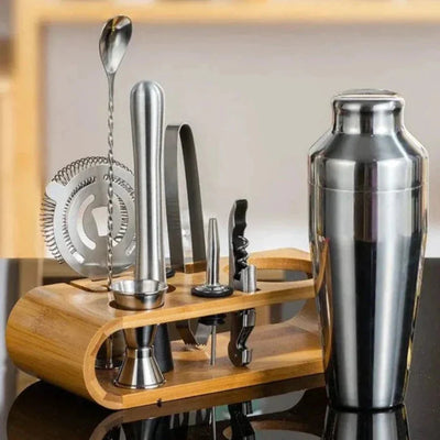 Mixique 10-Piece Stainless Steel Cocktail Bar Set