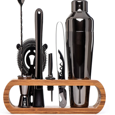 Mixique 10-Piece Stainless Steel Cocktail Bar Set