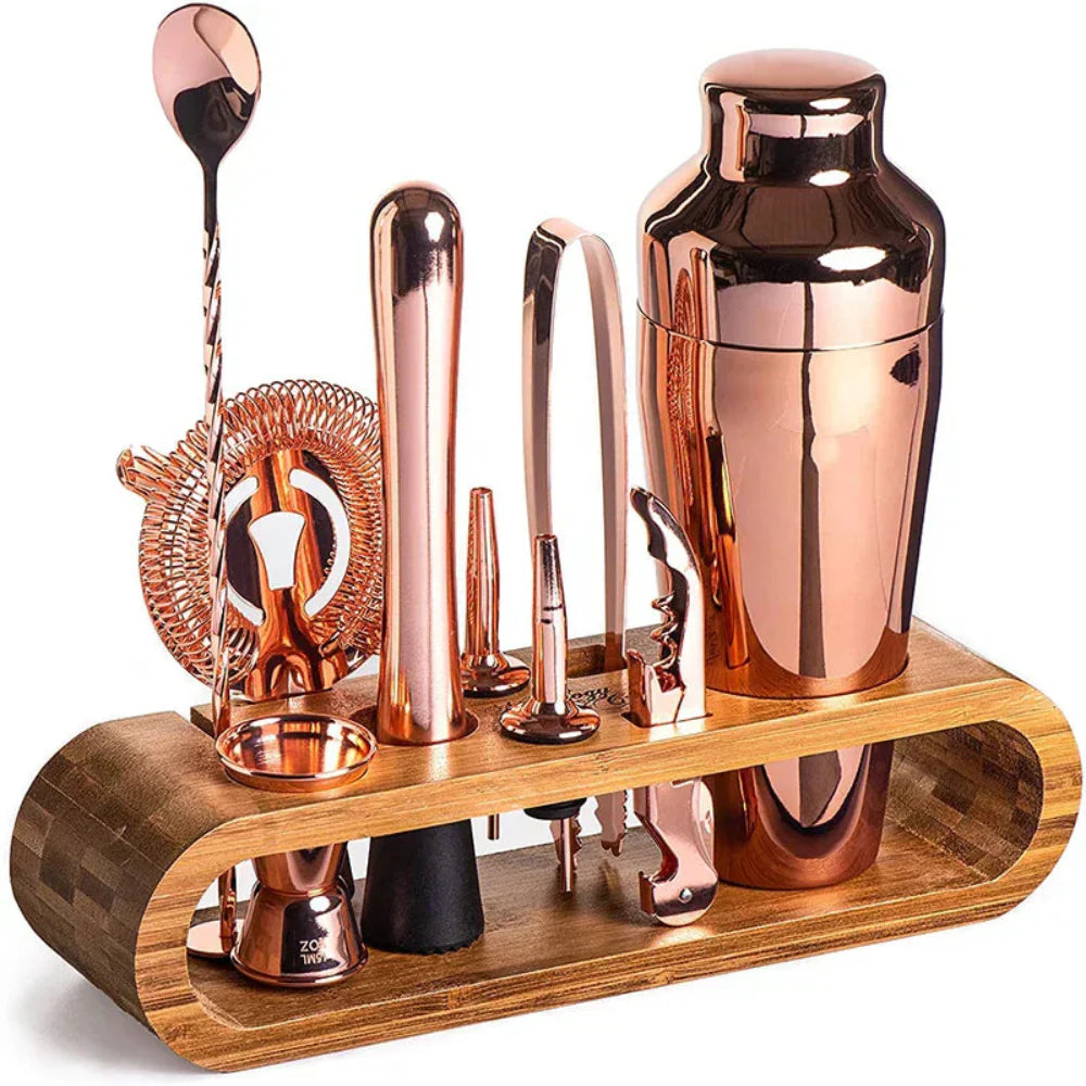 Mixique 10-Piece Stainless Steel Cocktail Bar Set
