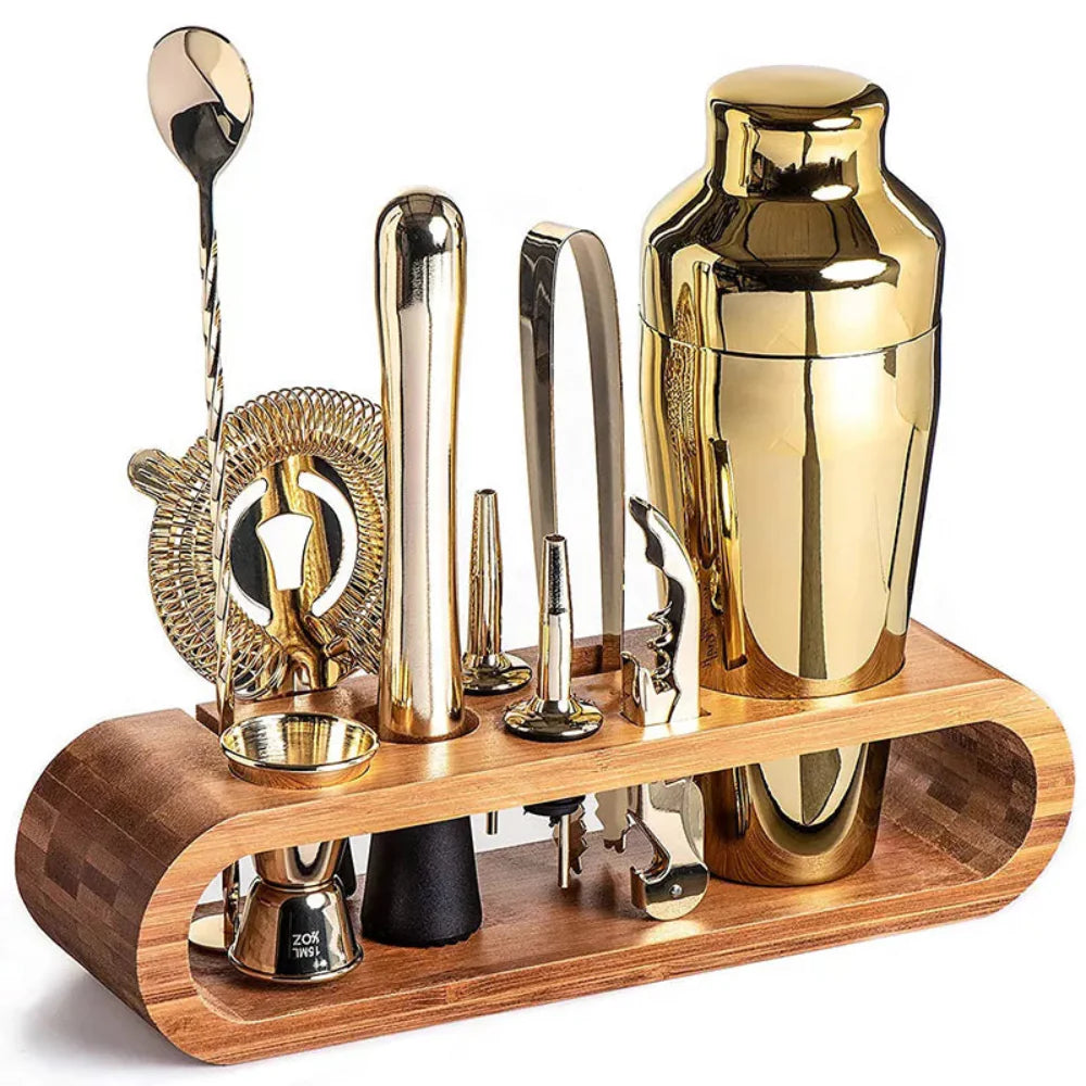 Mixique 10-Piece Stainless Steel Cocktail Bar Set