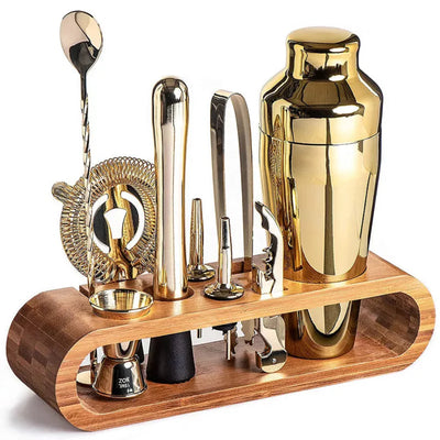 Mixique 10-Piece Stainless Steel Cocktail Bar Set