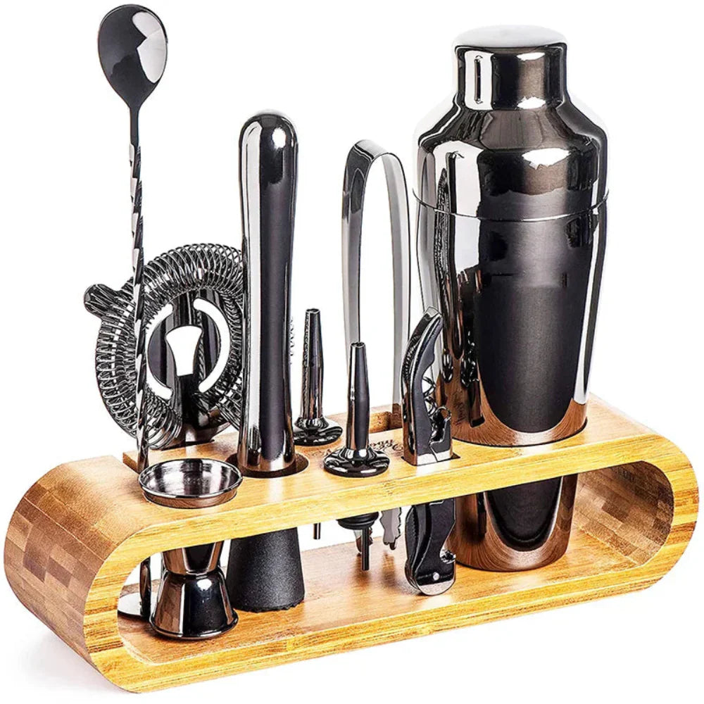 Mixique 10-Piece Stainless Steel Cocktail Bar Set