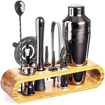 Mixique 10-Piece Stainless Steel Cocktail Bar Set