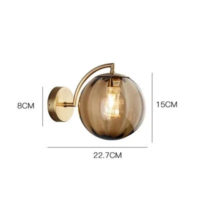 LuxeCrystal – Modern Glass Wall Lamp