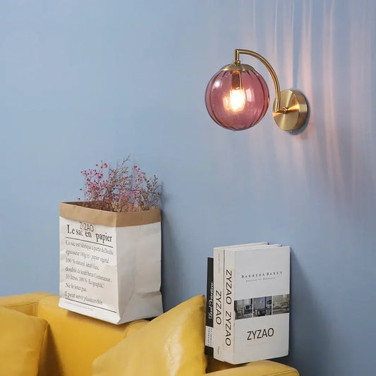 CrystalGlow – Modern Glass Wall Lamp