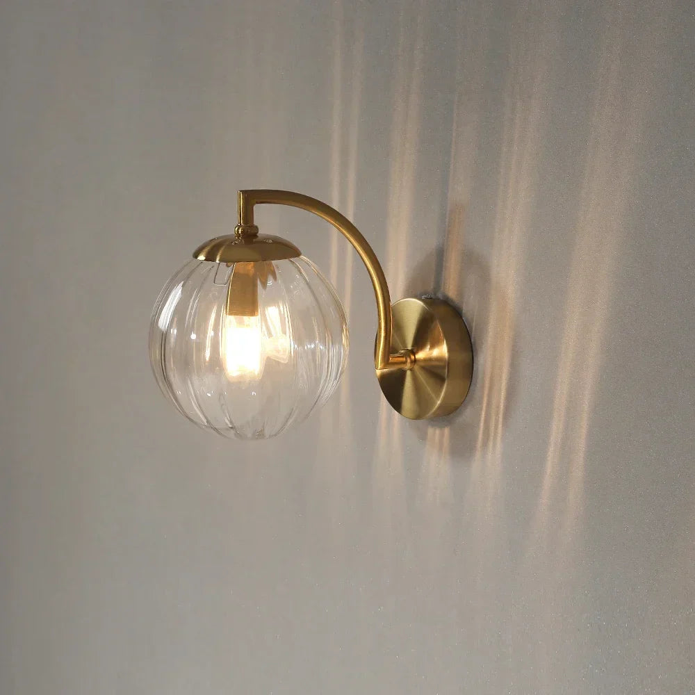 LuxeCrystal – Modern Glass Wall Lamp