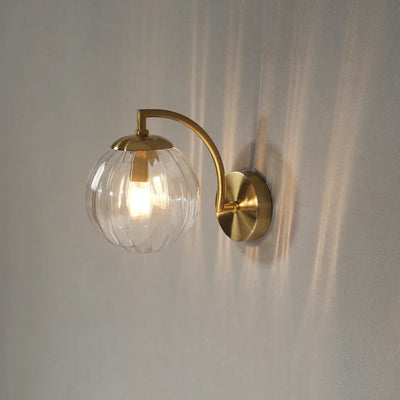 LuxeCrystal Modern Glass Wall Lamp