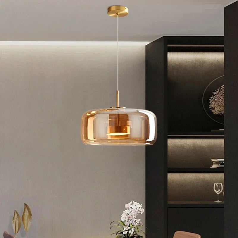 Modern Glass Dome LED Chandelier Light