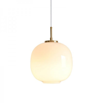 Opal Glass Pendant Light – Nordic Lantern Design