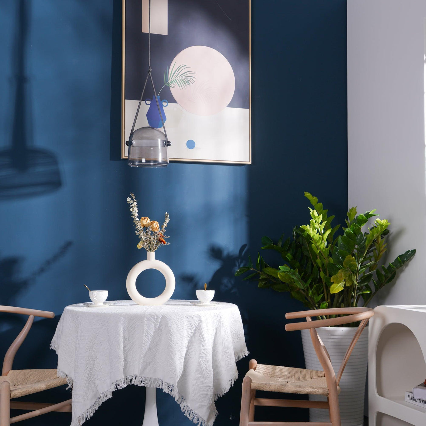 Mona Minimalist LED Pendant Light – Modern Glass Design