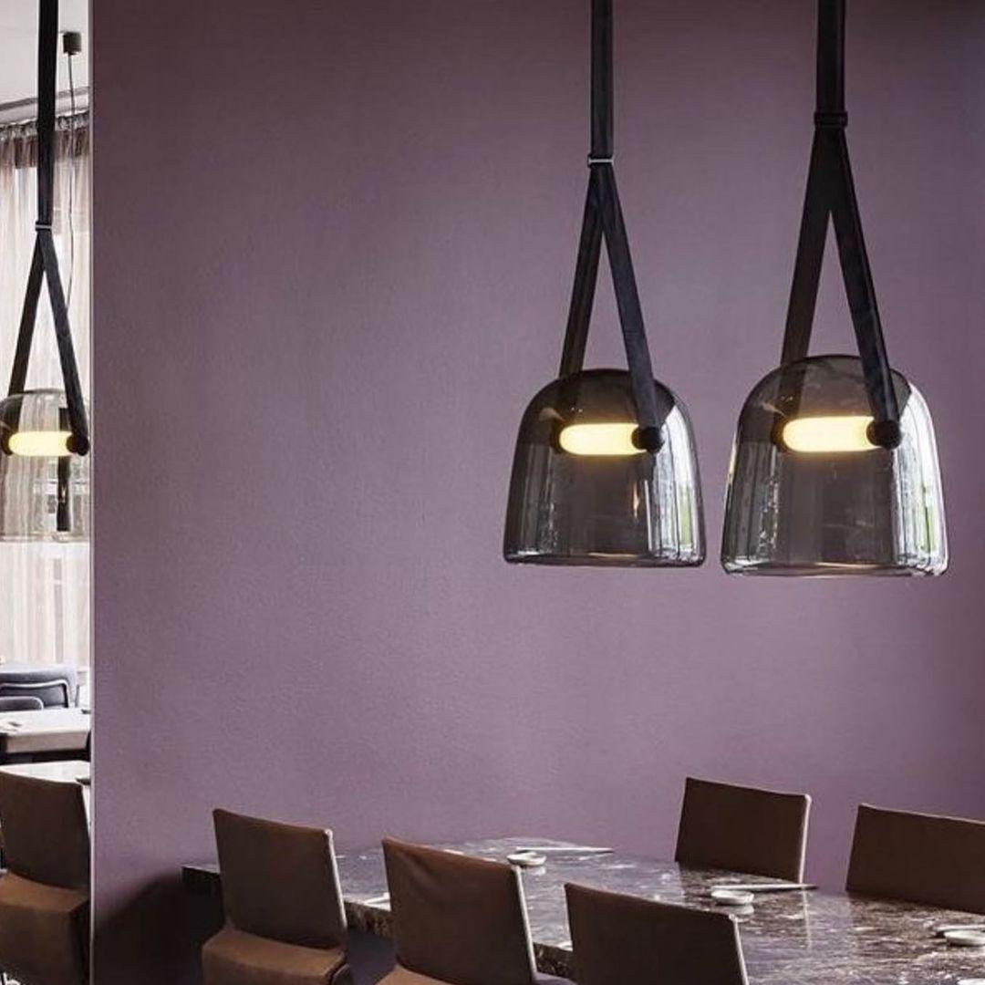 Mona Minimalist LED Pendant Light – Modern Glass Design