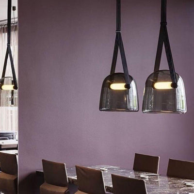 Mona Minimalist LED Pendant Light – Modern Glass Design