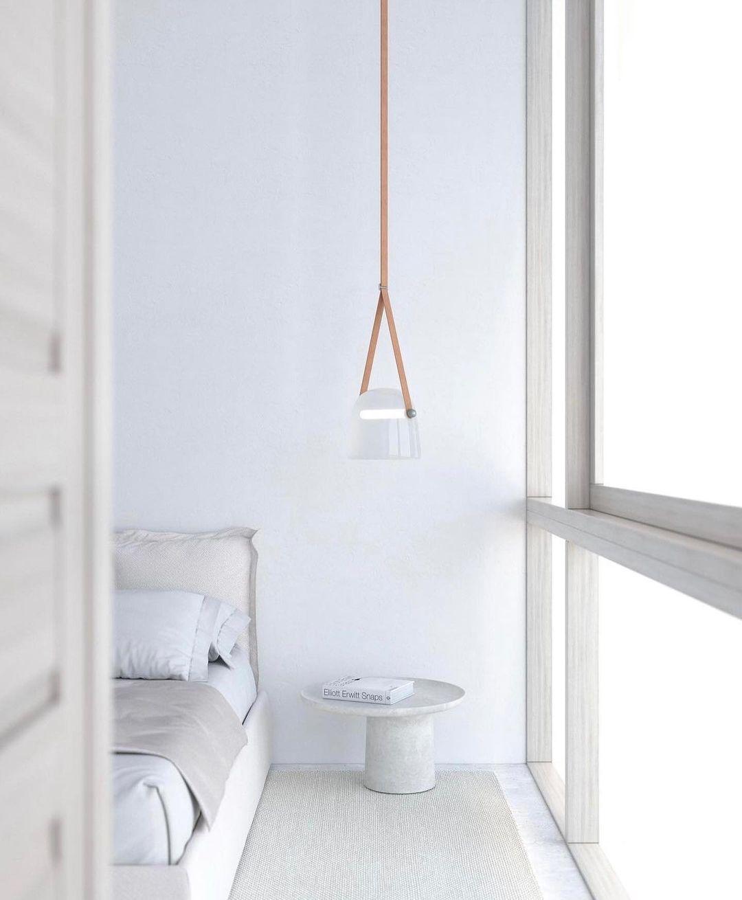 Mona Minimalist LED Pendant Light – Modern Glass Design