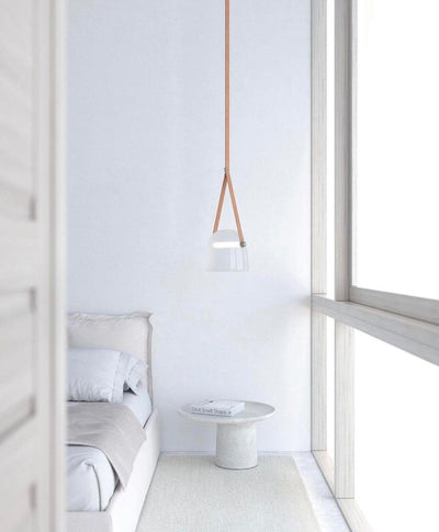 Mona Minimalist LED Pendant Light – Modern Glass Design