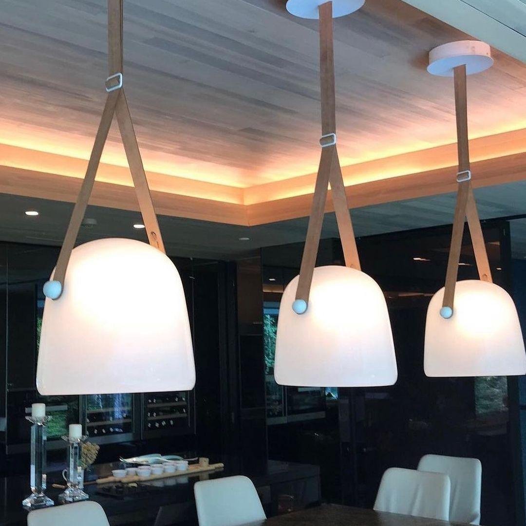 Mona Minimalist LED Pendant Light – Modern Glass Design