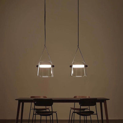 Mona Minimalist LED Pendant Light – Modern Glass Design