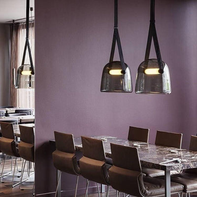 Mona Minimalist LED Pendant Light – Modern Glass Design
