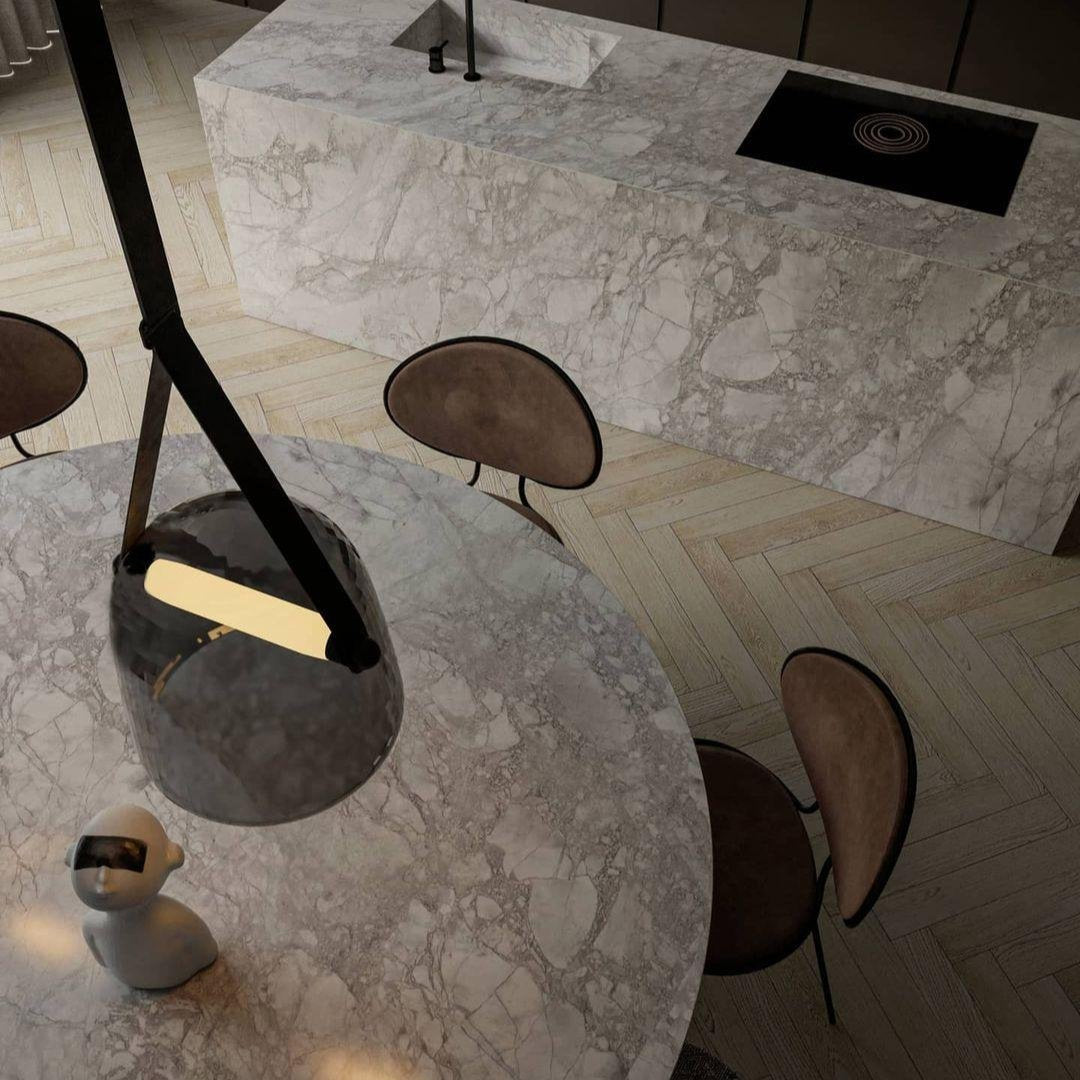 Mona Minimalist LED Pendant Light – Modern Glass Design