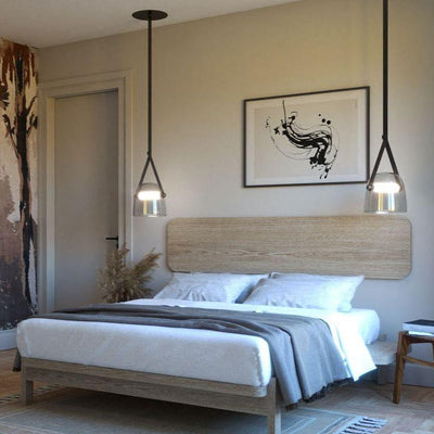 Mona Minimalist LED Pendant Light – Modern Glass Design