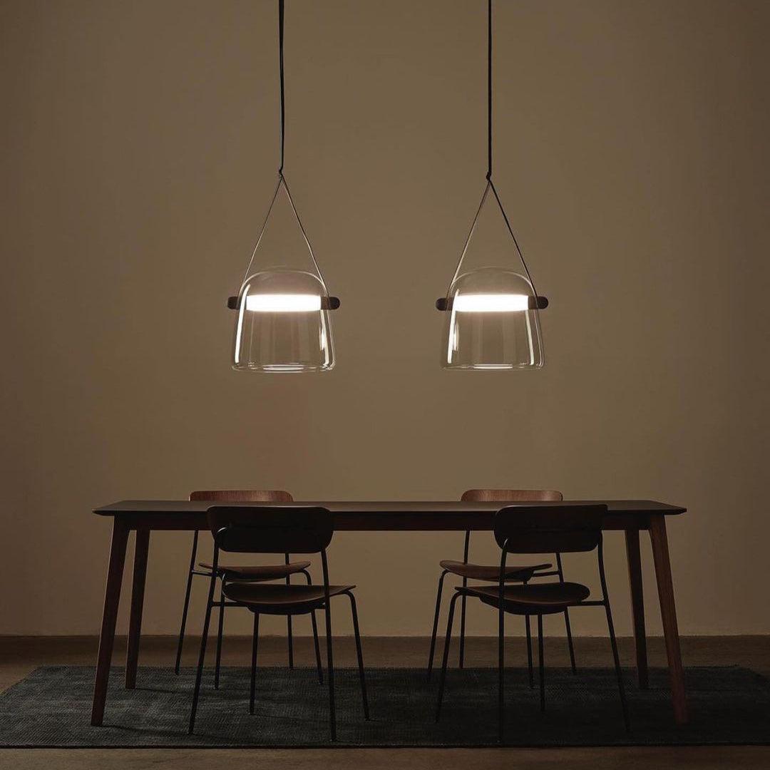 Mona Minimalist LED Pendant Light – Modern Glass Design