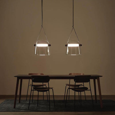 Mona Minimalist LED Pendant Light – Modern Glass Design