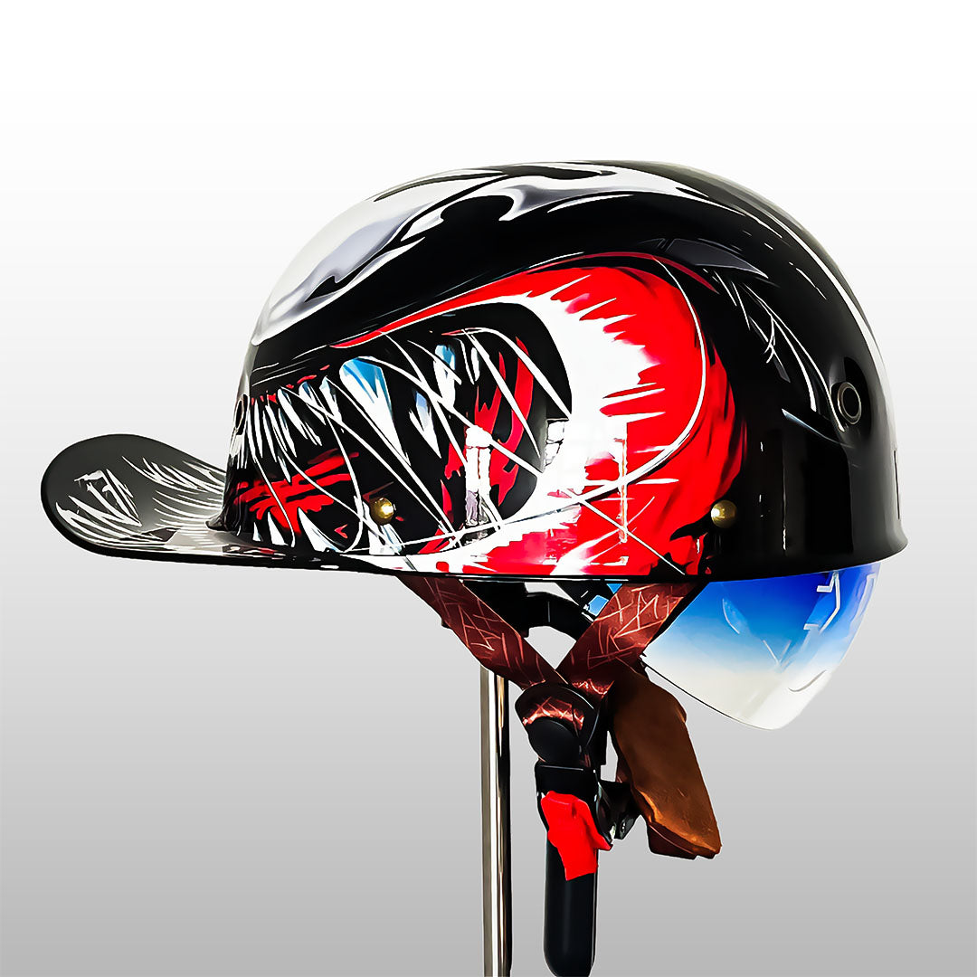 Retro Baseball Cap Style Motorcycle Half Helmet for Riders