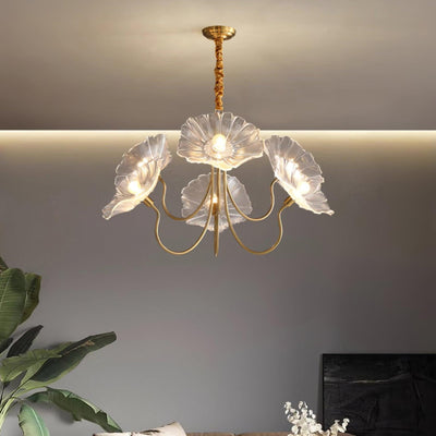 Murano Glass Flower Chandelier Light Fixture