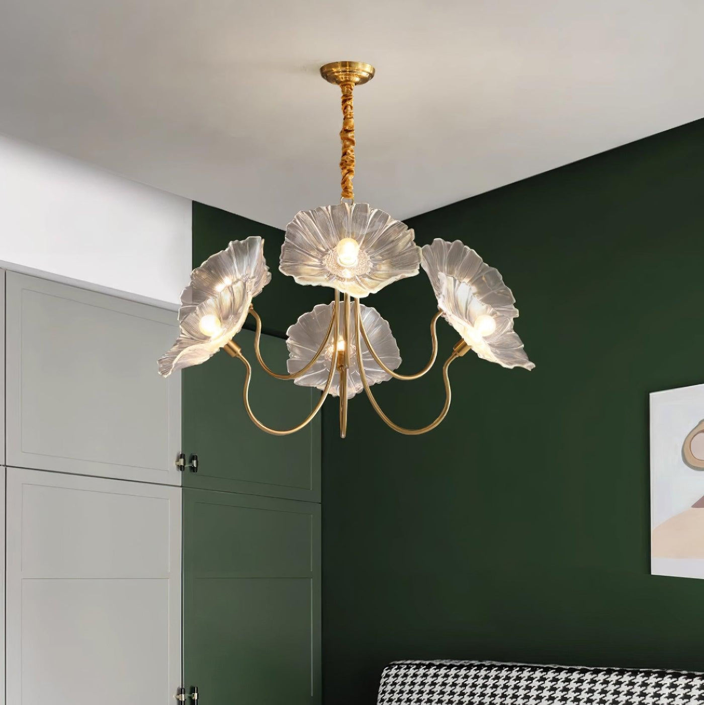 Murano Glass Flower Chandelier Light Fixture