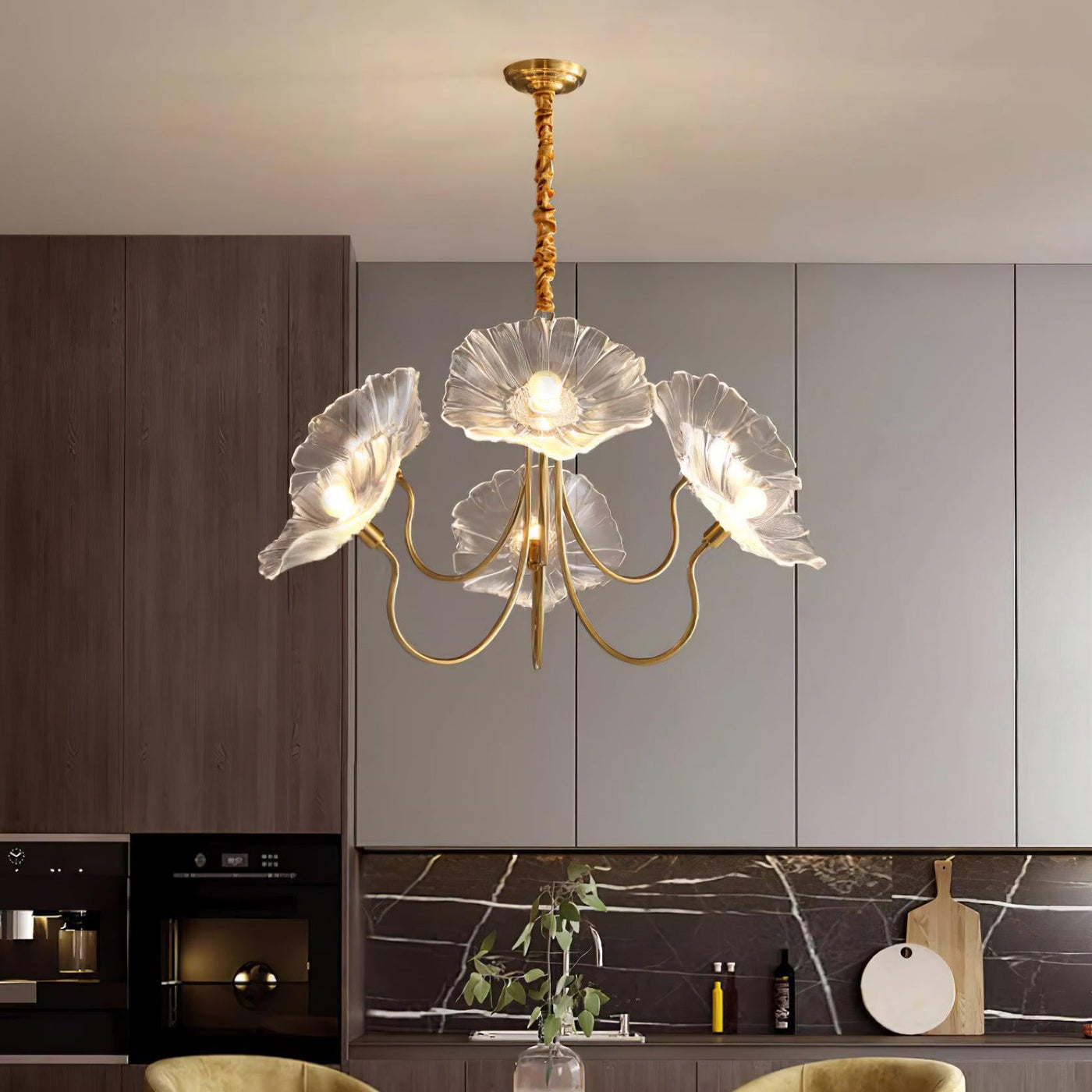 Murano Glass Flower Chandelier Light Fixture