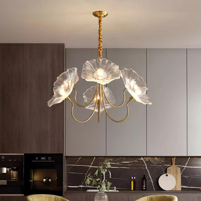 Murano Glass Flower Chandelier Light Fixture