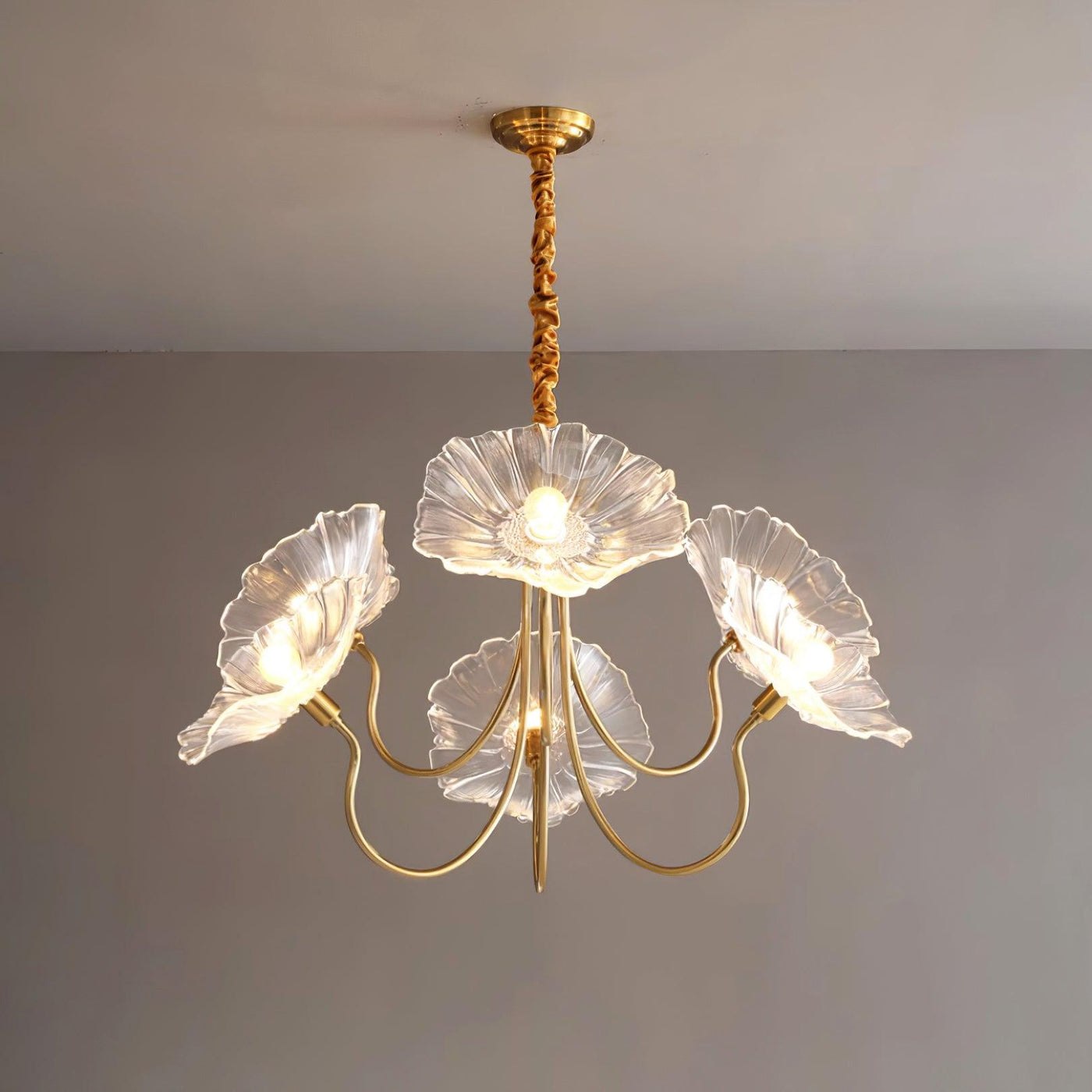 Murano Glass Flower Chandelier Light Fixture