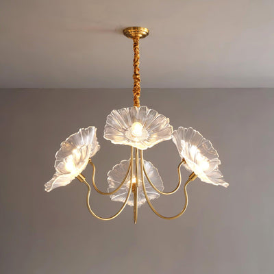 Murano Glass Flower Chandelier Light Fixture