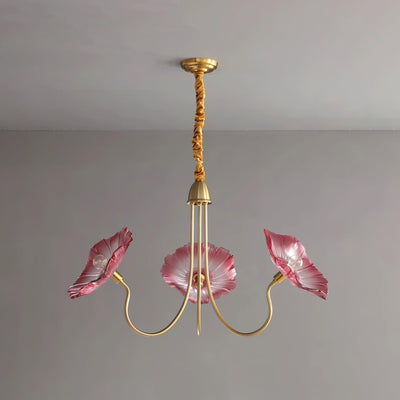 Murano Glass Flower Chandelier Light Fixture