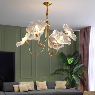 Murano Glass Flower Chandelier Light Fixture
