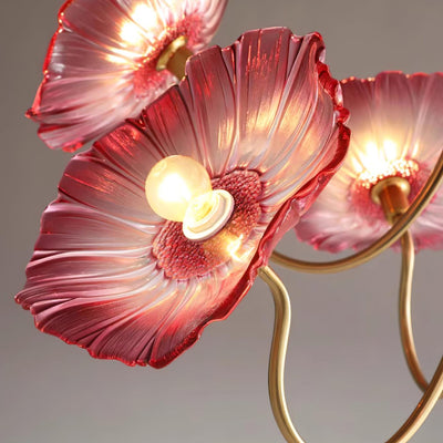 Murano Glass Flower Chandelier Light Fixture