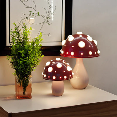 Manita LED Table Lamp – Amanita Mushroom Design