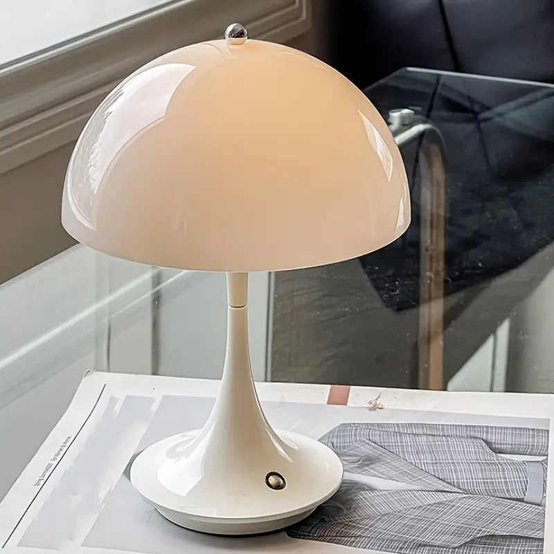 Adjustable LED Mushroom Table Lamp with Touch Dimmer