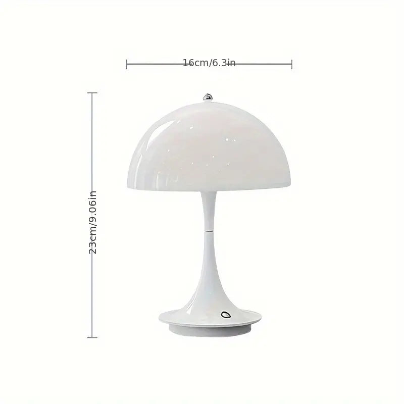 Adjustable LED Mushroom Table Lamp with Touch Dimmer