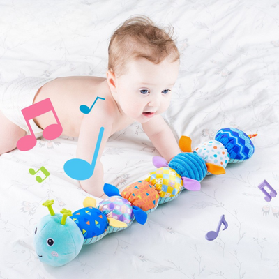 Musical Baby Caterpillar Sensory Plush Toy