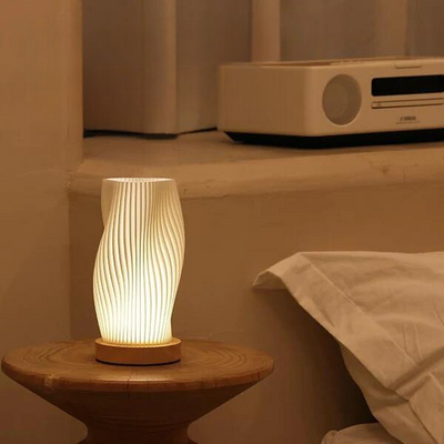 Wavecrest Lamp – Sleek USB-Powered Dimmable Table Lamp