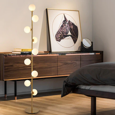 Minimalist Nordic Glass LED Floor Lamp
