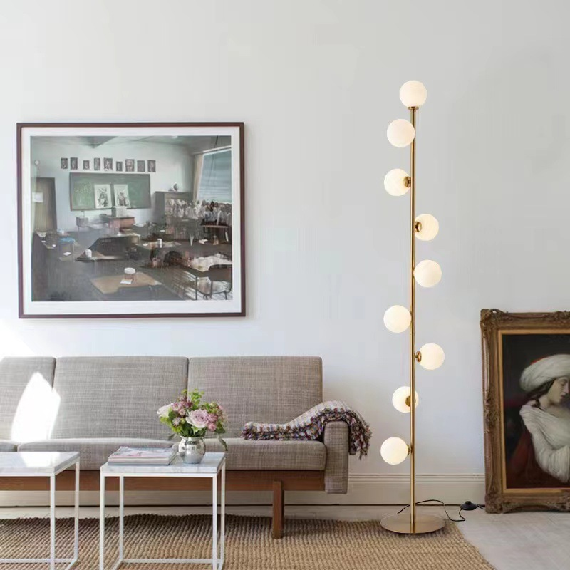 Minimalist Nordic Glass LED Floor Lamp