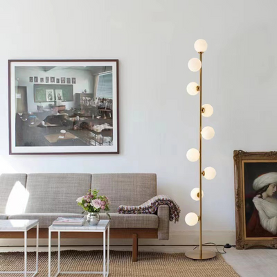 Minimalist Nordic Glass LED Floor Lamp