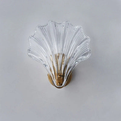 Shell Glass Wall Light – Warm LED Decorative Fixture