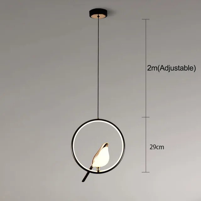 MrBird Gold Bird Pendant Light – Modern Elegant Lamp